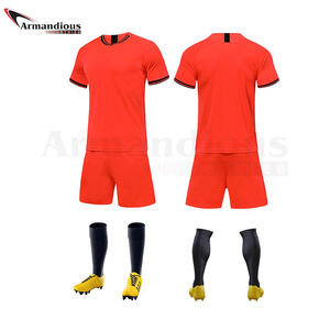 Equipo de fútbol de los hombres Set Barato al por mayor Uniforme Diseños Fútbol Jersey-Ropa de fútbol - Product Image 5