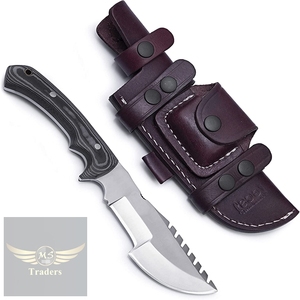 มีดล่าสัตว์/มีดตั้งแคมป์ ขนาด 10 นิ้ว รุ่น cprm40 เหล็กกล้า พร้อมปลอกหนัง รุ่น MS-72 ลดราคาพิเศษ - Product Image 3