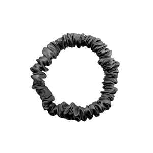 Scrunchie de seda pura de alta calidad, tela de seda 100% en rosa, 1cm - Product Image 5