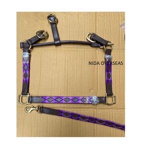 Alta calidad argentino hecho a mano caballo Polo Halter Gaucho Vegetal equipo D.D cuero cabeza Collar NIDA marca - Product Image 1