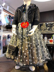 Robe d'été pour petite fille, vêtement imprimé à paillettes avec imprimé parapluie, tenue de mariage - Product Image 2