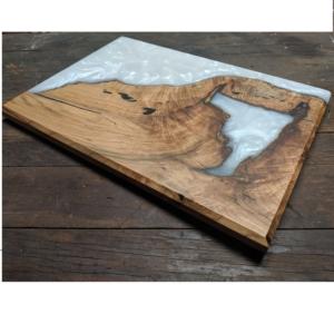 <b>Wooden</b> Resin Stone Cheese Safe <b>Cake</b> Bread Toast Customized Fancy Cutting Chopping <b>Board</b> and Customized Size and Hole - Product Image 4