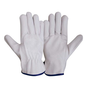 Guantes de Conducción KOKAL de Piel de Cabra Blanca de Alta Calidad, Suaves y Flexibles, Antideslizantes y Resistentes al Calor, Guantes de Seguridad para el Trabajo - Product Image 3