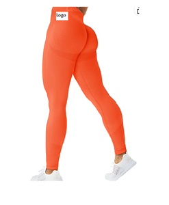 Women's High Waisted Butt Lifting Workout Leggings Seamless Ruched Booty <b>Tummy</b> <b>Control</b> Gym Compression Yoga Pants - Product Image 1