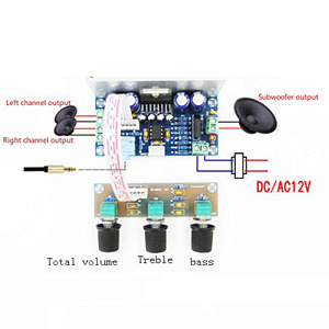 Taidacent XH-M342 Siêu Rõ Ràng 2.1 Loa Siêu Trầm Khuếch Đại 2*20W + 30W Board Khuếch Đại Loa Bookshelf TDA7377 2.1 Khuếch Đại Công Suất - Product Image 6