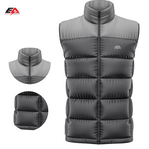 Veste d'hiver sans manches 100% polyester coupe-vent à séchage rapide pour peau fine avec capuche vestes longues et résistantes au soleil - Product Image 2