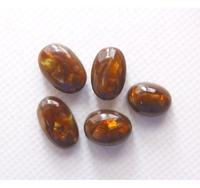 Agate de feu mexicaine naturelle, Cabochon lisse, forme ovale, grossiste, pierre précieuse
