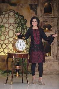 Premium Quality Masoori <b>Women's</b> Viscose Ready Wear Embroidered Stylish Indian Pakistani Shirts <b>Kurtis</b> / New Shalwar Kameez All - Product Image 4