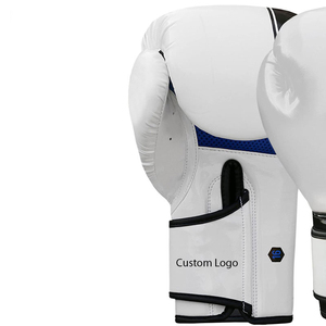 Gants de boxe en cuir de vachette véritable, tailles 8oz à 16oz, fabriqués en cuir synthétique PU de haute qualité pour le kick-boxing - Product Image 5