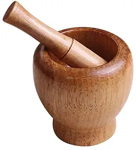 Mango Wood mortar and pestle tools vegetable grinder stone mortar solid for customized size and Home & Garden Kitchen