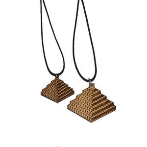 Pendentifs en bois avec symbole carré 3D gravé en ligne | Obtenir Pendentifs en bois avec symbole carré 3D gravé Pierre de poche gravée Acheter maintenant - Product Image 1