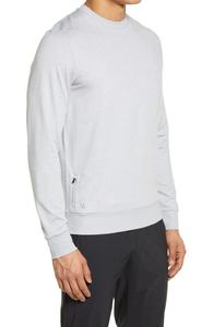 100% algodón blanco recortado suéter sudaderas al por mayor personalizado hombres sudaderas en precio al por mayor - Product Image 3