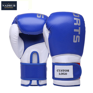 Pakistan Manufacturer Custom Leather Boxing Gloves Hook Loop Closure <b>Glitter</b> Print Custom Logo Unisex Custom Packaging Boxing - Product Image 2
