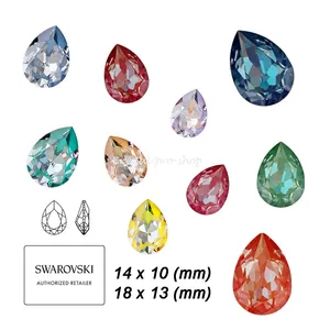 (New 2020-21 ) Fancy Stone (4320) Pear DeLite Lacquer Crystal From Swarovski Elements Rhinestones