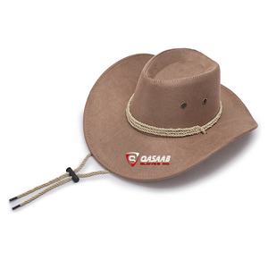 Nouvelle arrivée Chapeaux d'équitation en cuir de cow-boy de qualité supérieure pour hommes occidentaux, noir et respirant, avec logo personnalisé - Product Image 3