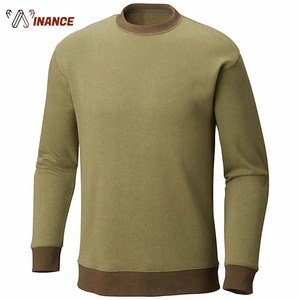 เสื้อสเวตเตอร์คอกลมของผู้ชายผ้าฝ้าย100% ผ้าฟลีซป้องกันการหดตัว XS ขนาด ODM สำหรับฤดูหนาวโลโก้ตามสั่ง - Product Image 3