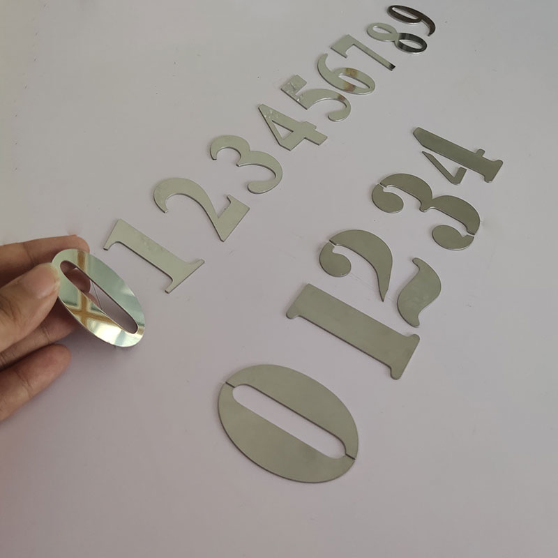 Adesivo de letras do alfabeto de metal, decoração personalizada, estêncil de metal personalizado, letras citadas, decoração de casa