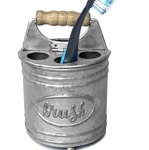 Handmade Rectangle Galvanized Tool Caddy Tray Ideal for Home and Kitchenware Stylish Flatware and Dinnerware Organizer - Product Image 2