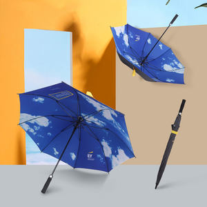 Chinees fabrikant prachtige op maat gemaakte geheel bedrukte souvenir cadeauset 2-persoons golfparaplu's - Product Image 5