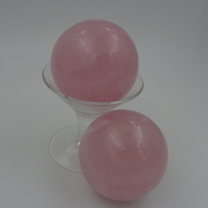 Boule de sphère de Quartz Rose Rose naturel de haute qualité pierre précieuse de cristal en vrac pour la guérison spirituelle Reiki prix de gros brut - Product Image 3