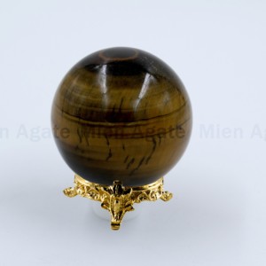 Premium Quality Handmade Mosaic Natural Gemstone Yellow Tiger Eye <b>Crystal</b> Sphere Home Decoration <b>Ball</b> Christmas Gift - Product Image 2