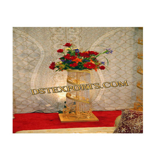 Pilar de cristal de diseño Aisleway, decoración de flor de boda, pilares de pasarela, Pedestal de cristal de boda - Product Image 1