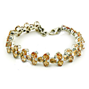 Latest CZ <b>Bracelet</b> Pitch Zirconia <b>Gemstone</b> Silver <b>Bracelet</b> Hand <b>Bracelet</b> - Product Image 3