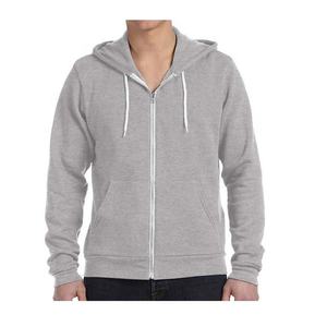 เสื้อฮู้ดแบบมีซิปสำหรับผู้ชายมีสีต่างกันพิมพ์ลายโลโก้ตามสั่ง - Product Image 1