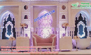 Nuevos y lujosos marcos traseros 3D para bodas occidentales, ligeros, de fibra, para escenarios de eventos de boda, estilo americano, para decoración en Toronto y Reino Unido. - Product Image 4