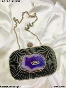 Craftstages International Designer Handmade Brass Mother of <b>Pearl</b> Evening <b>Clutch</b> <b>Bag</b> for Bridal Wedding Parties Ladies - Product Image 5