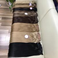 Clip in Hair Extensions Brown with Blonde Highlighted Human Hair Clip in Real Extensions 7 Pieces 150G