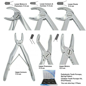 Kit de fórceps dentales para niños de 6 piezas fórceps de extracción quirúrgica pediátrica 2025 LA ELAHI y CO - Product Image 2