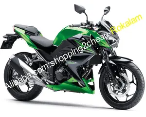 For Kawasaki Cowling Z250 2015 2016 Z 250 Z300 15 16 Z 300 Fashion Green Black Motorcycles Fairing Set