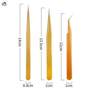 แหนบสำหรับต่อขนตาโลโก้แบบกำหนดเองอุปกรณ์ความงามทำจากสเตนเลสสตีลแบบยั่งยืนพร้อมปลายแหลมที่ผ่านการทดสอบด้วยมือแล้ว - Product Image 4