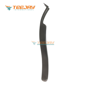 แหนบดัดขนตา TEEJAY ELT-448 รุ่น Plasma สีดำด้าน สแตนเลสทรงเป็ด งอ 90 องศา จับถนัดมือ ปลายเรียบ - Product Image 6
