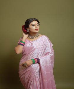 Ropa de fiesta bordada pesada, nueva colección, todos los tamaños y colores, tela de red bordada, ropa de mujer india, Sari listo con ropa - Product Image 5