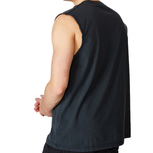 เสื้อกล้ามสีดำแบบเรียบ ยืดได้ สไตล์ใหม่ รุ่นใหม่ล่าสุด สำหรับผู้ชาย/เด็กผู้ชาย คอลเลคชั่นฤดูร้อน ผ้าฝ้ายแท้ - Product Image 4