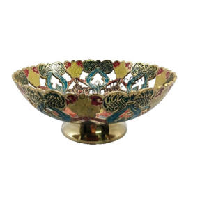 Bol de service rapide en laiton, ustensiles de cuisine bol de service pour stockage de fruits, bol fait à la main fabriqué en inde - Product Image 5