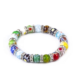 Lampwork MURANO GLASS <b>BEADED</b> <b>BRACELET</b> FROM TURKEY - Product Image 1