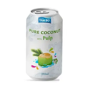 Best value jus de fruit oem product 330ml Aluminum can thai coconut water fruit juice