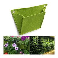 Jardinière murale verticale, sac de culture pour plantes avec 9/15/27 poches pour la culture de plantes herbacées, de plantes succulentes, de plantes artificielles
