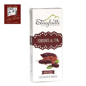 Barre chocolat moda, 100g, 75% cacao giuseepi Verdi, fabrication italienne
