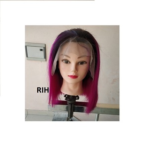 13x6 Frontal Pink Human Hair Wig - Product Image 1