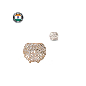 Bougie artisanale sur mesure dans un bol en cristal, prix direct usine, en vente depuis l'Inde - Product Image 1