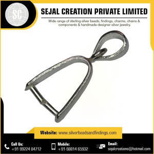 ผู้จัดจำหน่ายอินเดียที่มีคุณภาพดีที่สุดราคาขายส่งสำหรับสเตอร์ลิงเงินจี้ Bails เครื่องประดับการค้นหาและส่วนประกอบ - Product Image 5