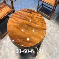 Tablero de Mesa de Comedor de Madera de Nogal de Ecuador, Tamaño = 24 pulgadas * 24 pulgadas, Acabado Brillante para Uso en Restaurantes, Tablero de Mesa de Comedor Redondo