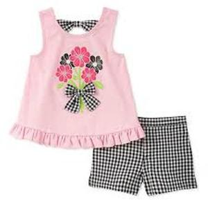 การออกแบบใหม่เสื้อผ้าที่ดีที่สุดชุดสาวขายส่งปริมาณผ้าฝ้ายฤดูใบไม้ผลิแปนเด็กซ์จากบังคลาเทศ - Product Image 1