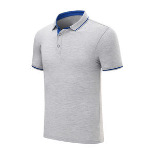 High Quality 100% Cotton Slim Fit for Polo Shirt With Custom Logo Solid Pattern Two Button Short <b>Sleeves</b> and Cotton Collar - Product Image 2
