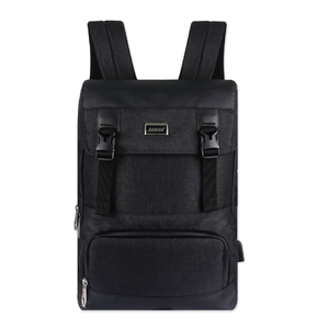 กระเป๋าเป้สะพายหลังกลางแจ้งไนลอนกันน้ำลายเรขาคณิตพร้อมที่ชาร์จ USB อุปกรณ์เสริมแฟชั่นปุ่มปิดสำหรับชายและหญิง - Product Image 3