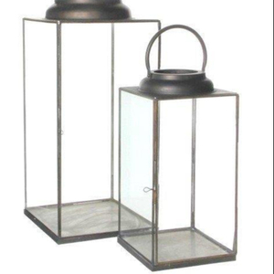 Linterna colgante con soporte gratis, farol de cristal de lujo, moderna, de Metal, para bodas, fiestas, dormitorio - Product Image 1